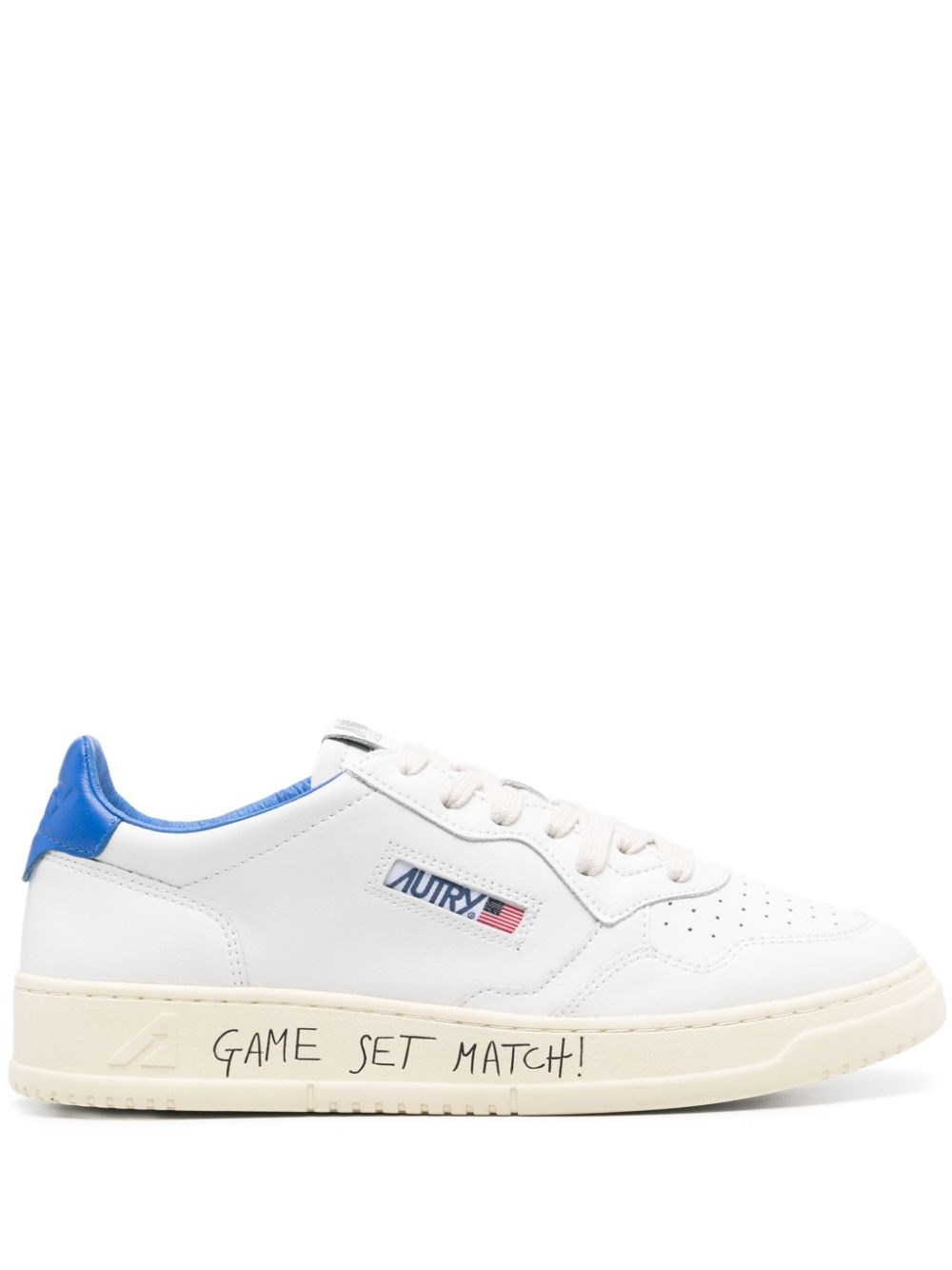 Autry White Medialist Leather Sneakers