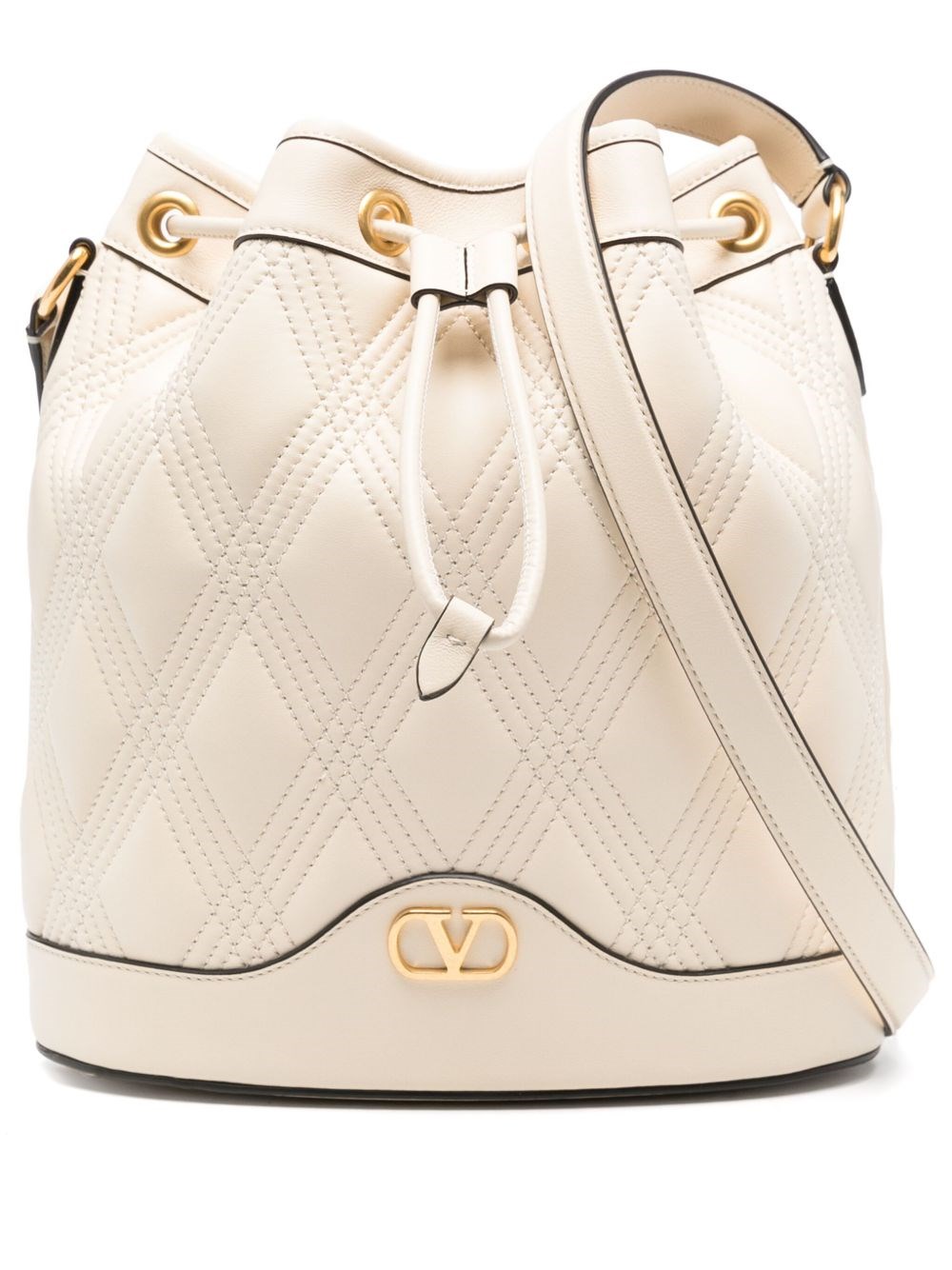 Valentino Garavani Women's Quiltie 67 Leather Bucket Bag In Multicolor