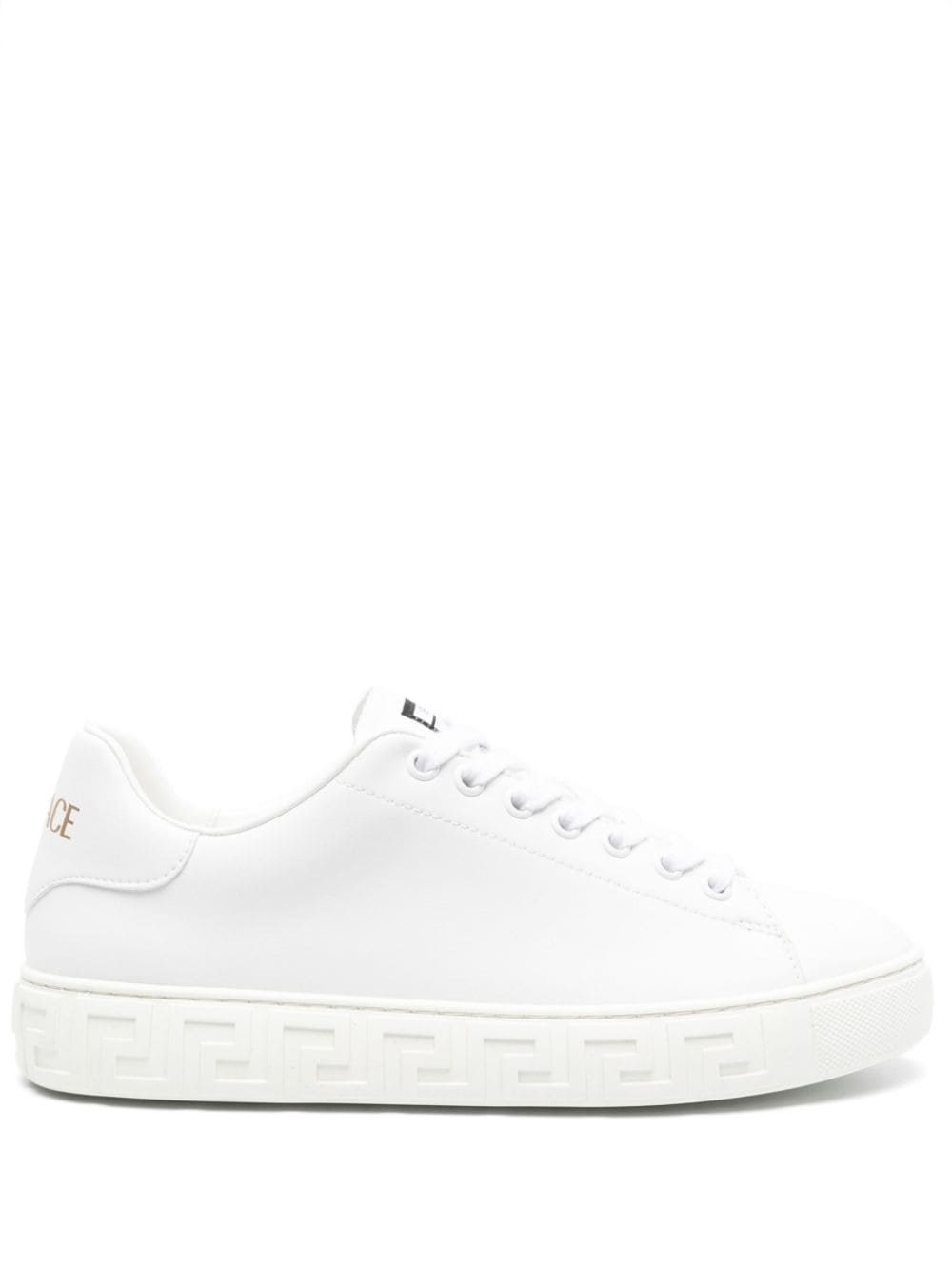 Versace Greca Leather Sneakers - Versace - Modalova