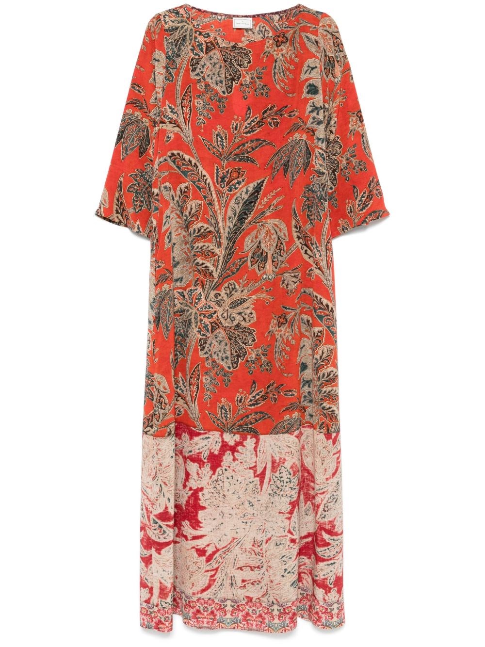 Printed Silk Maxi Dress - Pierre Louis Mascia - Modalova