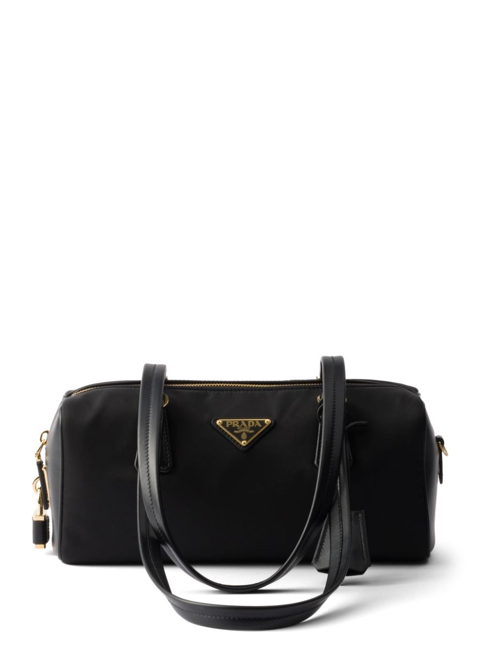 Re-Nylon And Leather Medium Shoulder Bag - Prada - Modalova