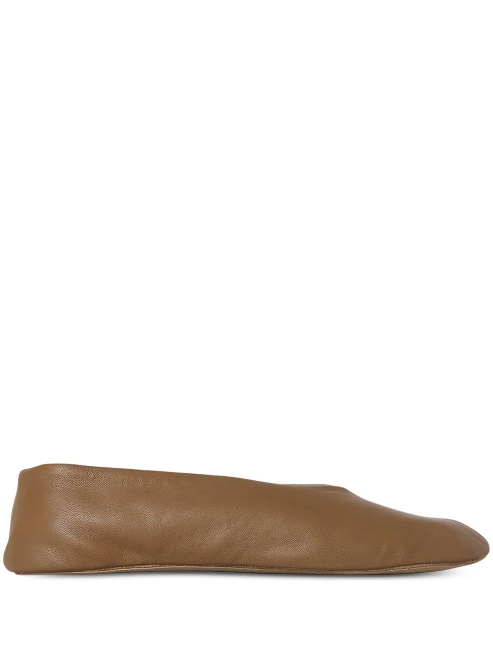 The Row Stella Leather Loafers In Brown