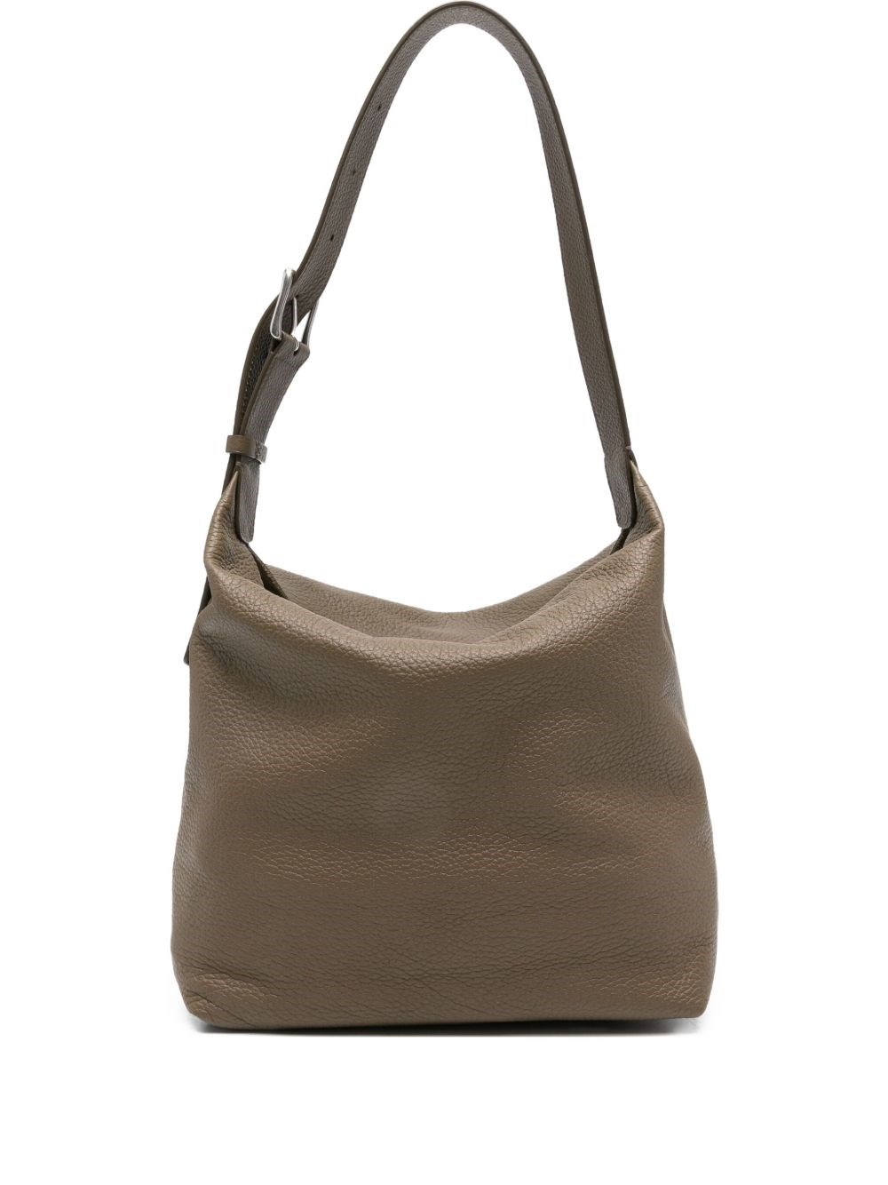 The Row Isa Leather Shoulder Bag In Green