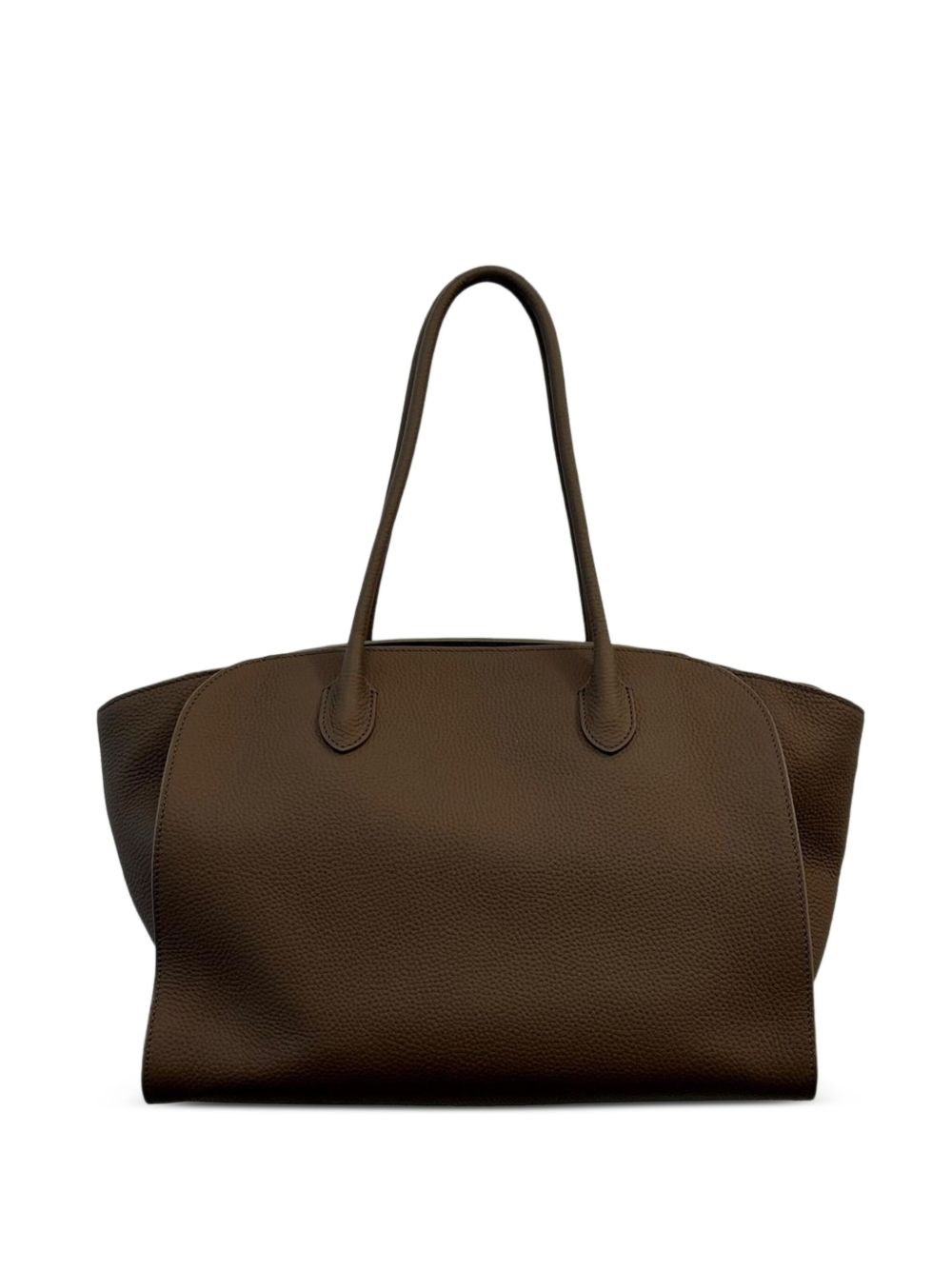 The Row Marlo 14 Leather Tote In Green