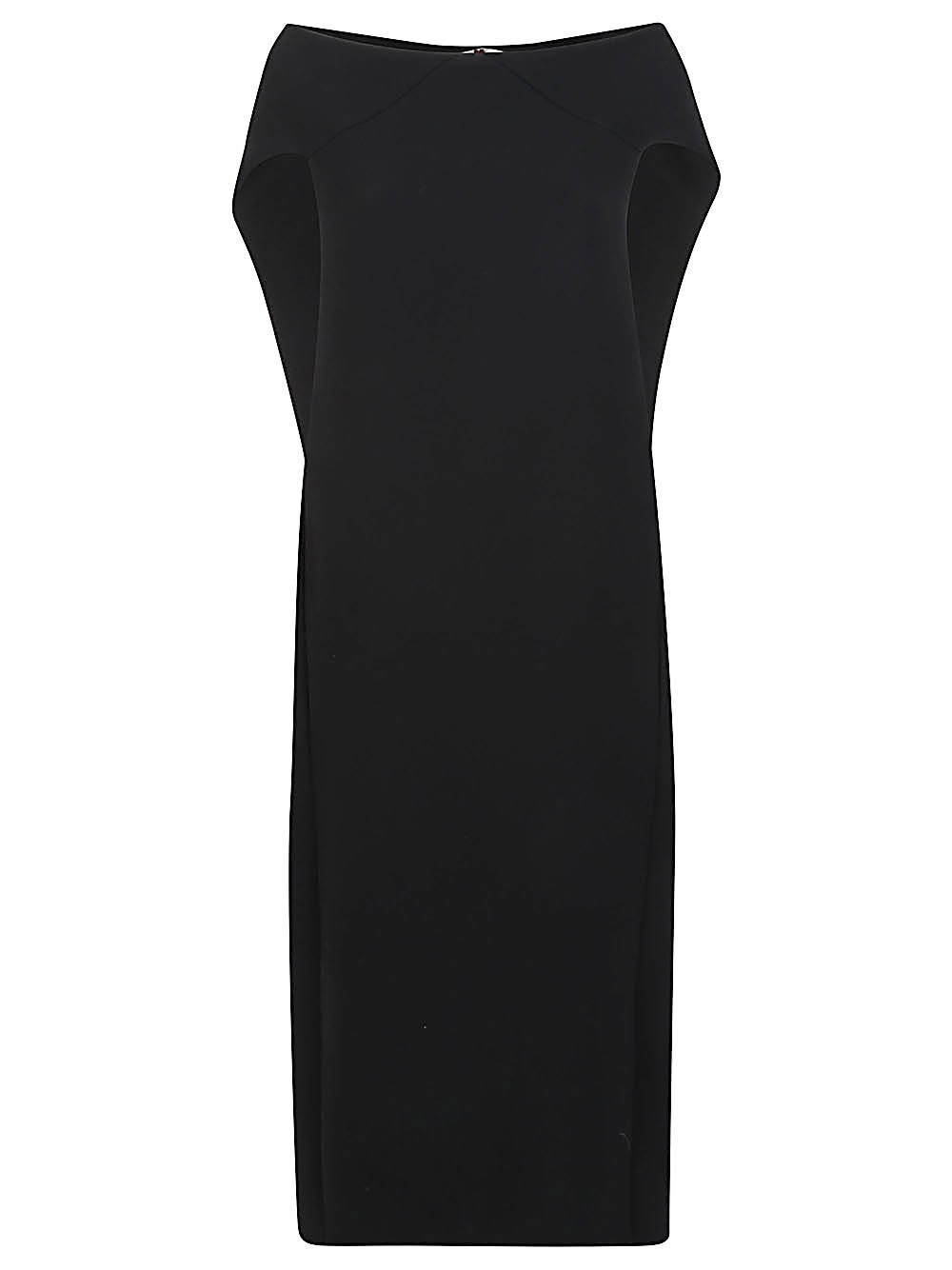 The Row Anitas Wool Dress In Black