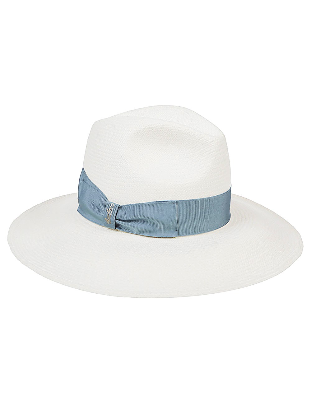 Borsalino Sophie Straw Hat With Ribbon Detail