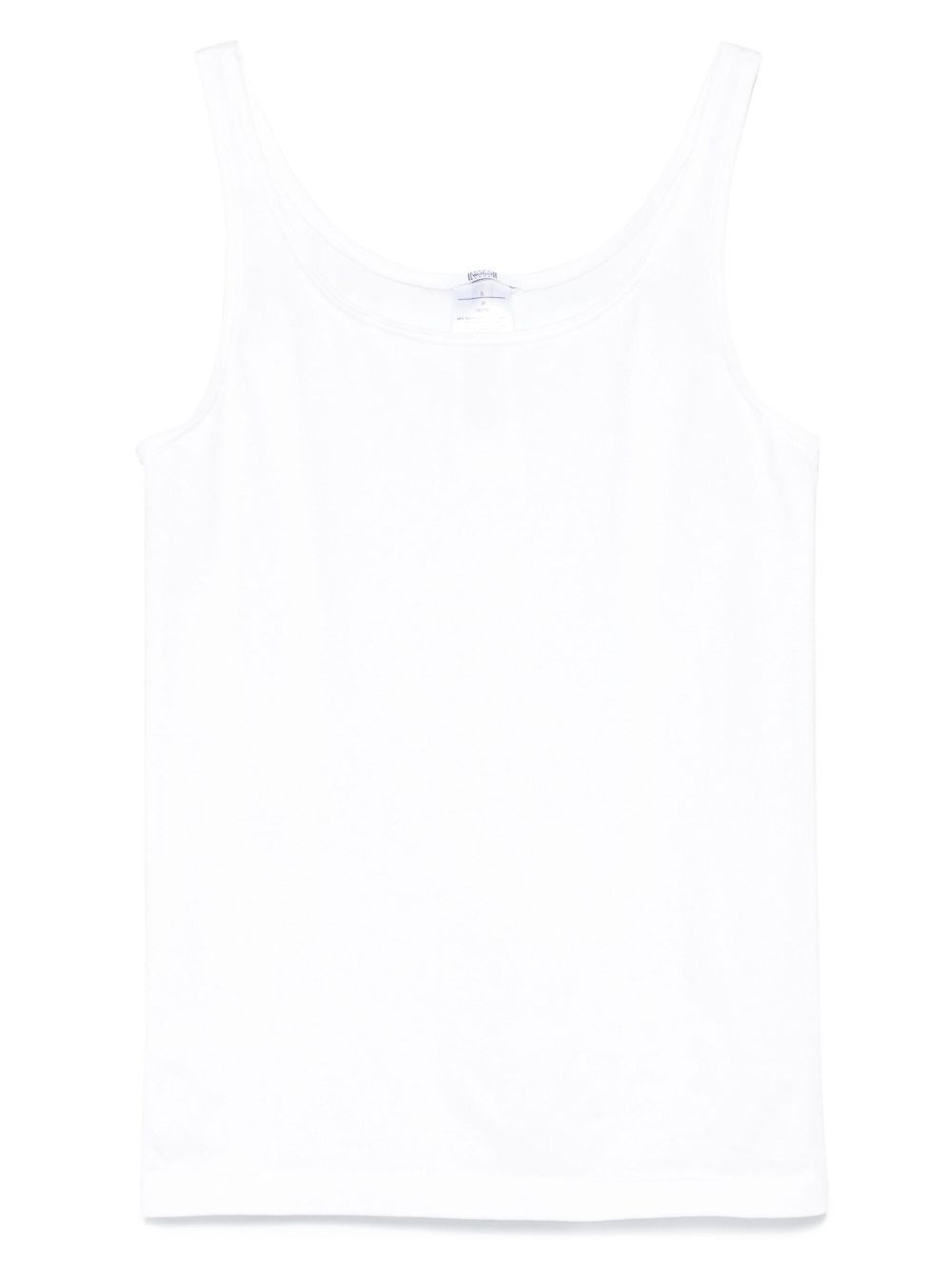 Wolford White Coton Blend Tank Top