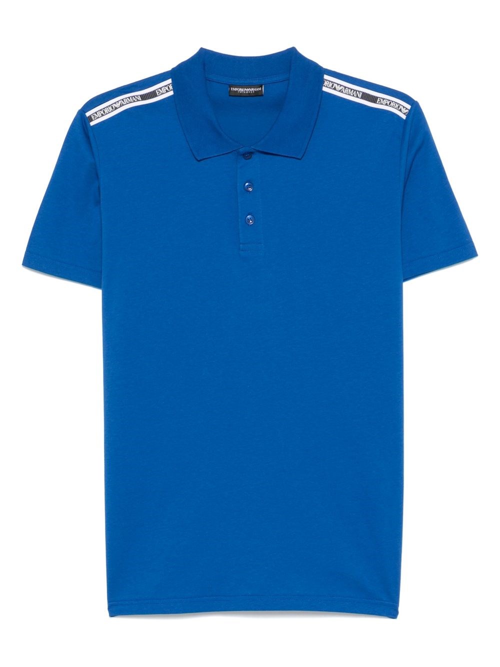 Logo Cotton Polo Shirt - Emporio Armani - Modalova