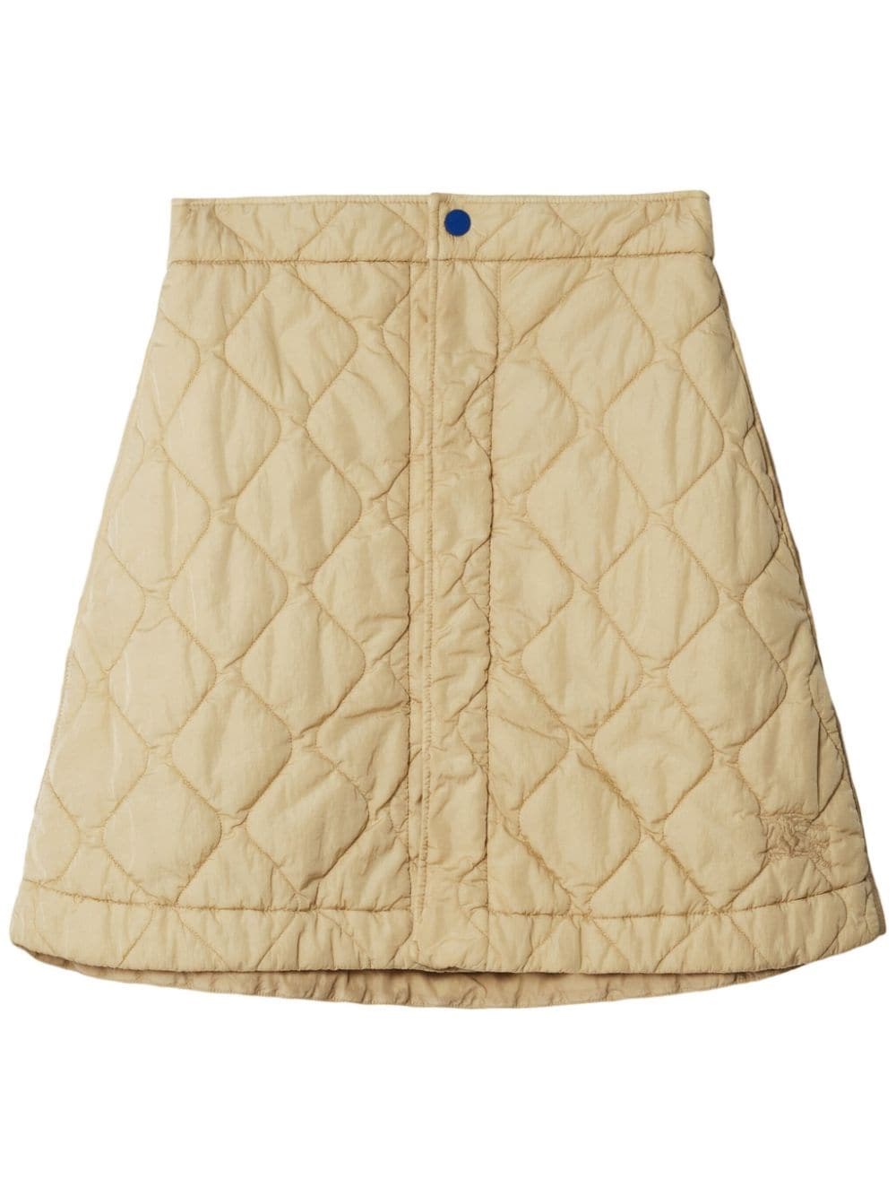 Burberry Almond Beige Quilted A-line Skirt
