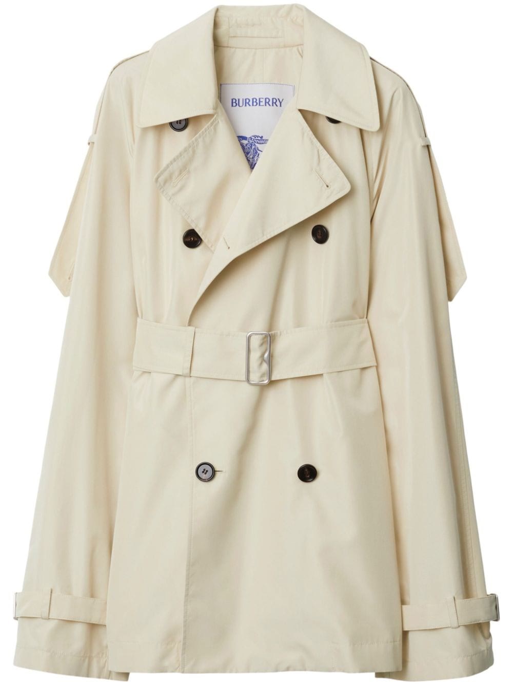 Burberry Short Silk Trench Coat