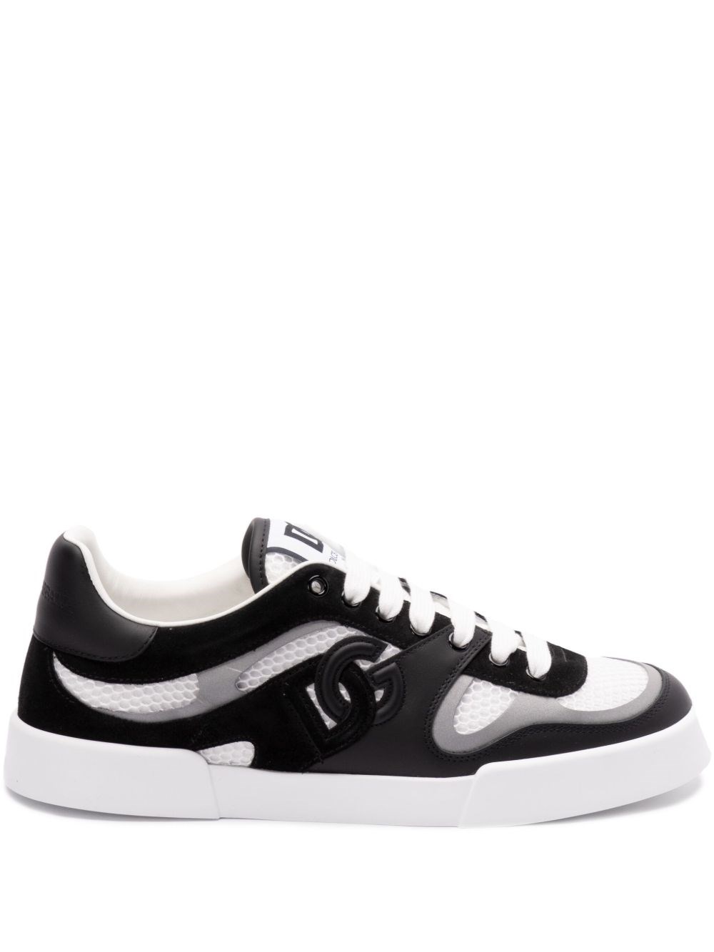 Dolce & Gabbana Portofino Light Low-top Mesh And Leather Sneakers