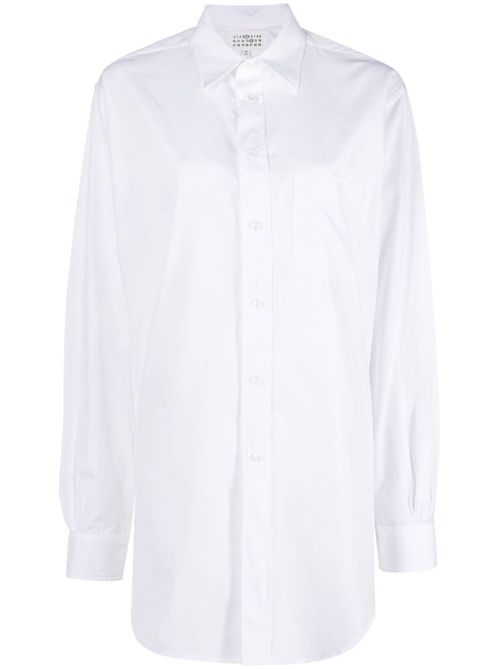 Maison Margiela Oversize Cotton Poplin Long Shirt