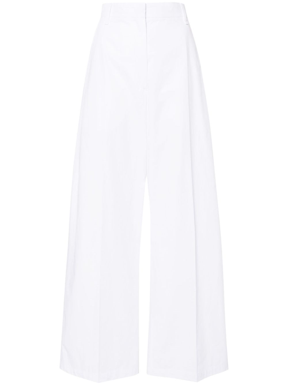 Sportmax White Wide-leg Trousers