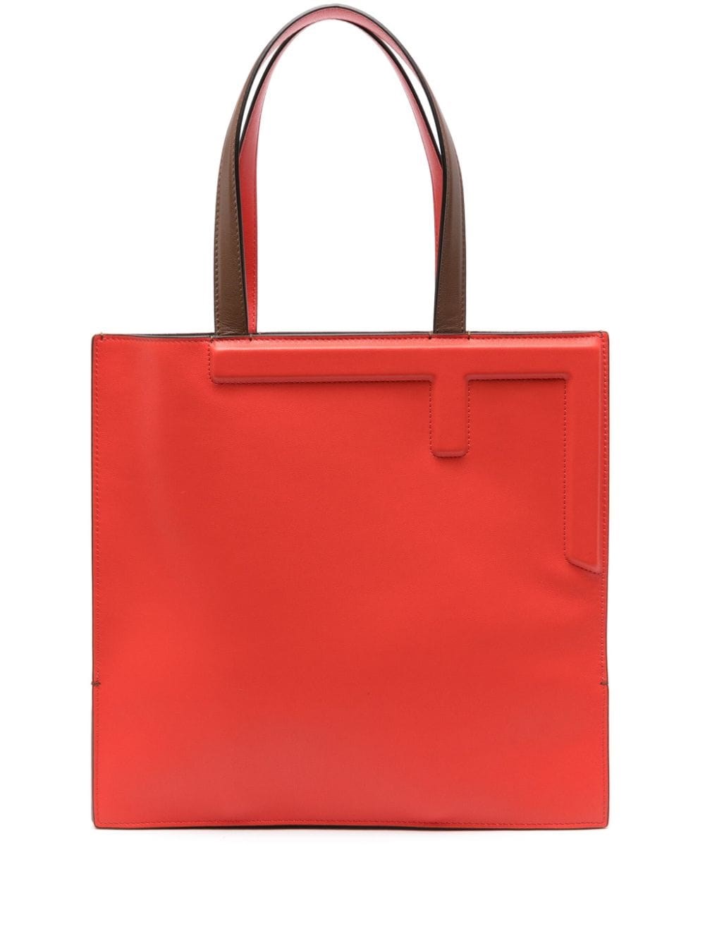 Fendi Leather Tote Medium Colour-block Design