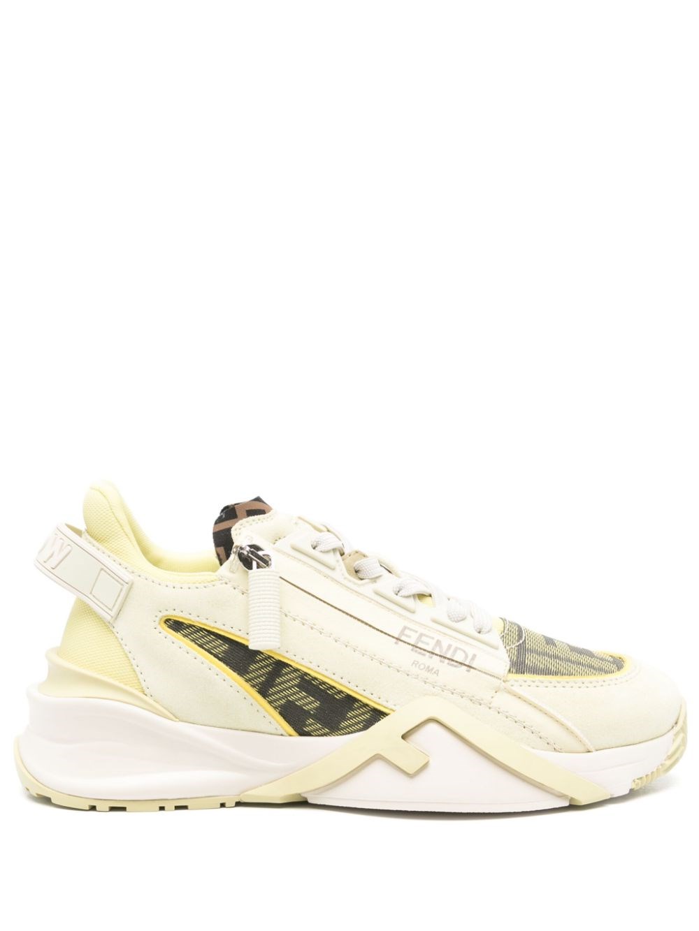 Fendi Fendi Flow Leather Sneakers - Fendi - Modalova