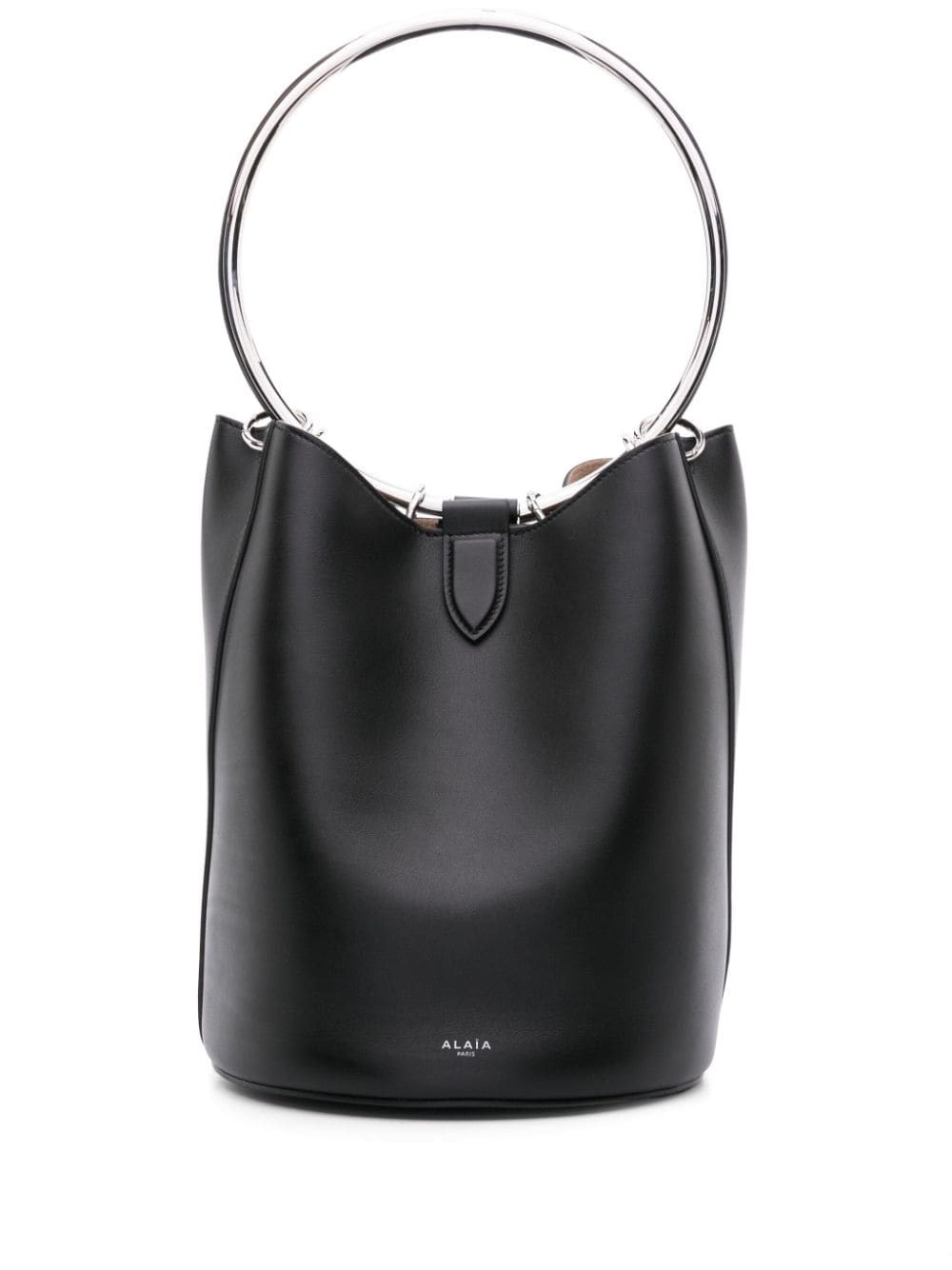 Alaïa Ring Large Leather Bucket Bag