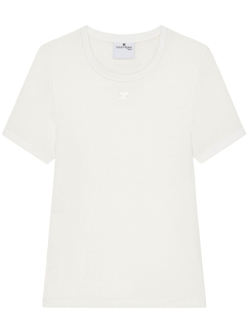 COURRÈGES Logo Cotton T-Shirt - COURRÈGES - Modalova