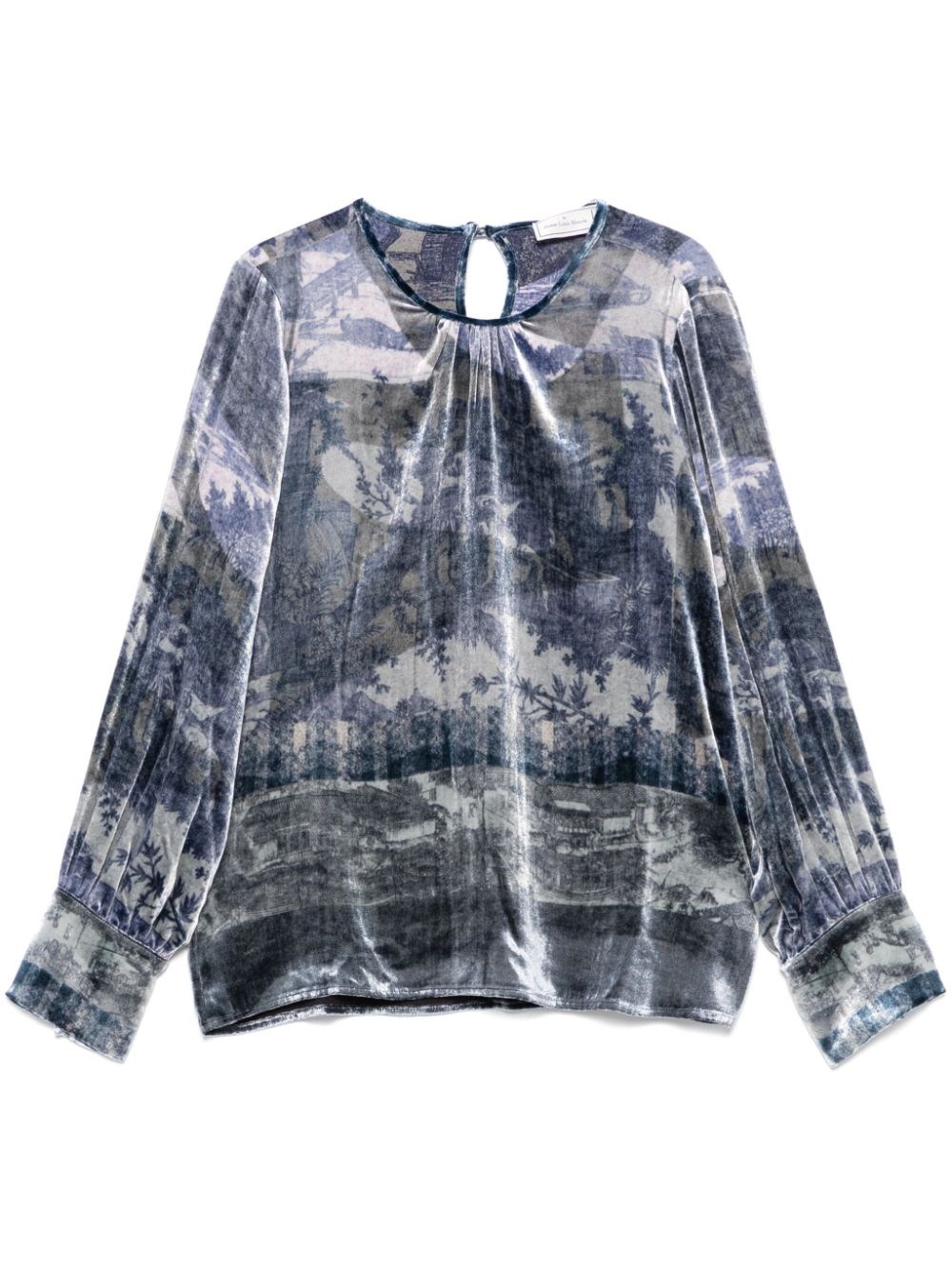 Pierre-louis Mascia Pierre Louis Mascia Silk Printed Blouse