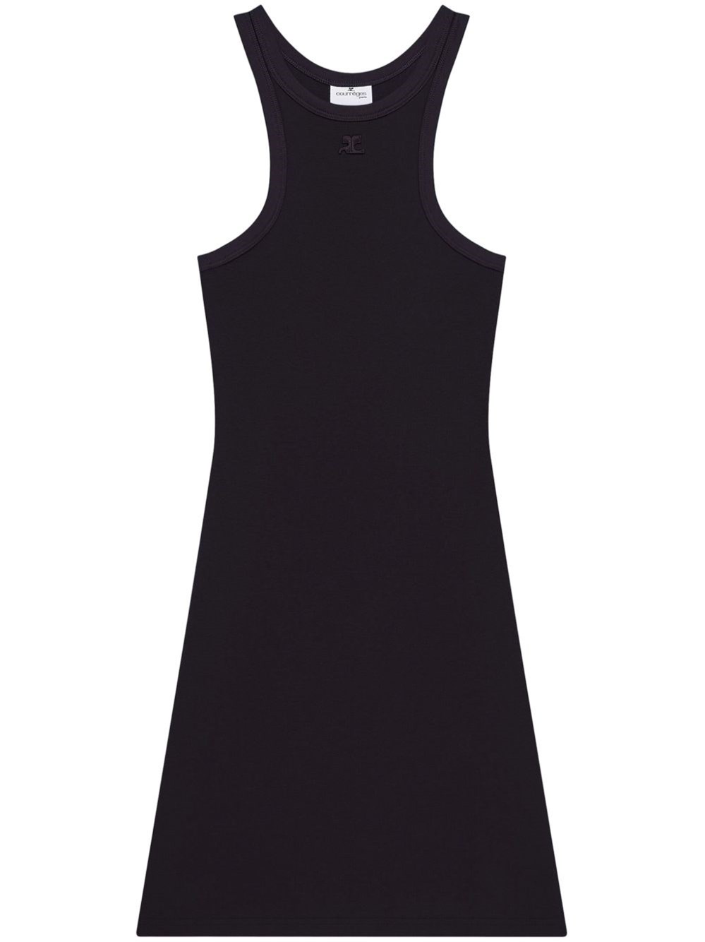 COURRÈGES Scuba Cotton Mini Dress - COURRÈGES - Modalova