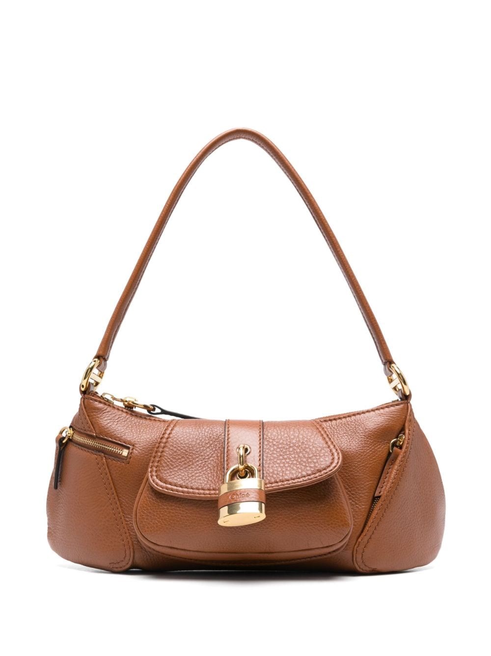 Chloé The 99 Shoulder Bag In Shiny Grained Calfskin