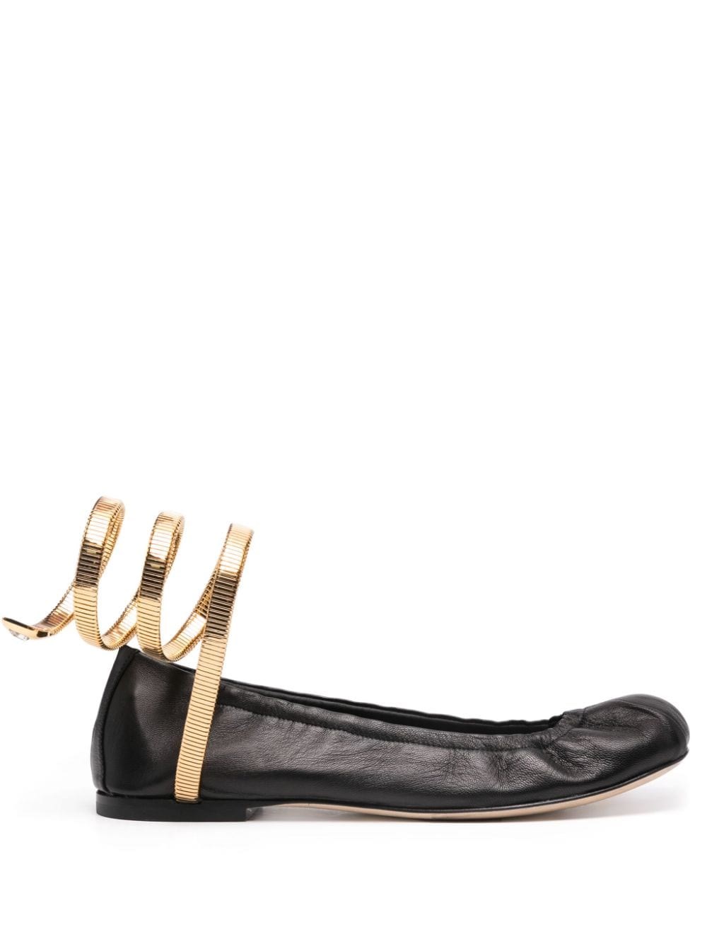 René Caovilla Juniper Ballet Pumps - Women's - Calf Leather/lamb Skin
