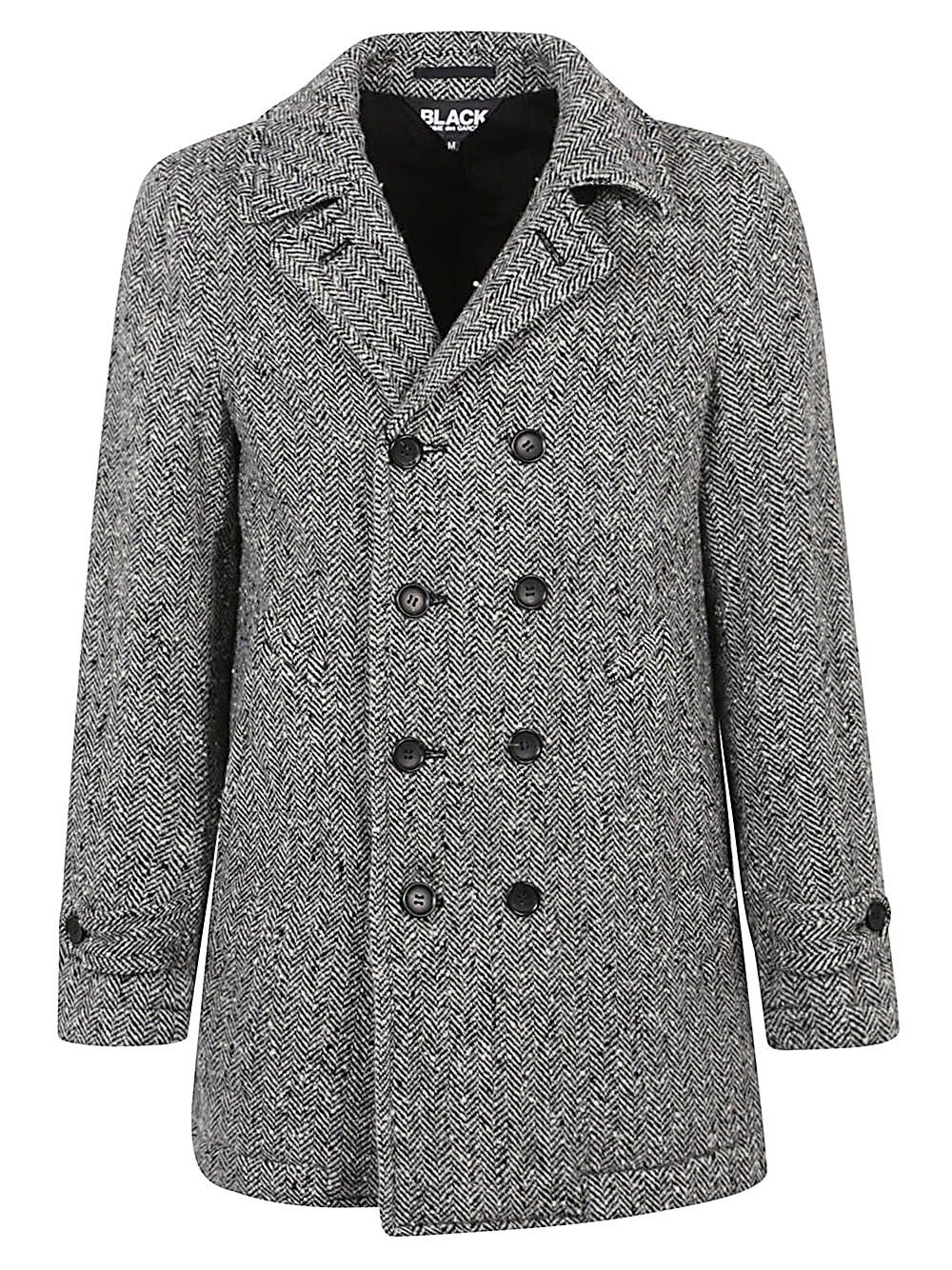 Wool Double-Breasted Coat - Comme des Garcons - Modalova