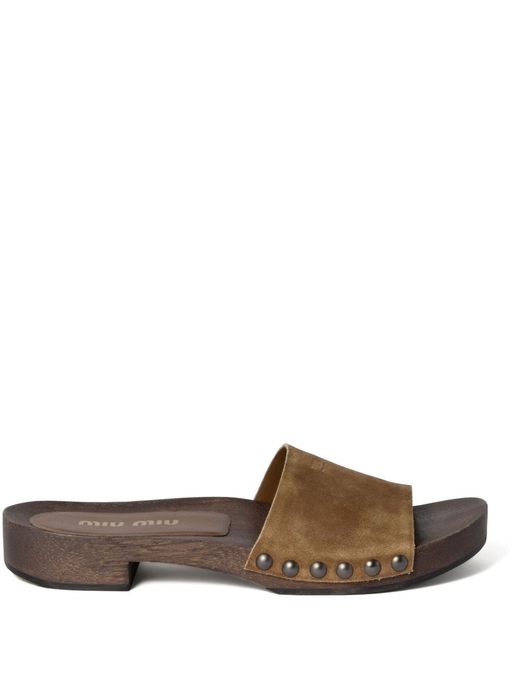 Miu Miu Leather Sandals - Miu Miu - Modalova