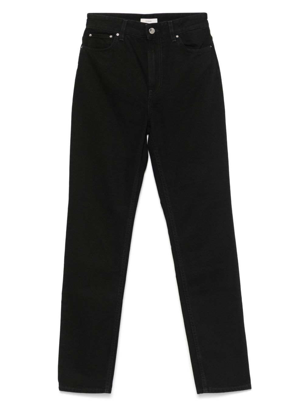 Totême Toteme Twisted Seam Denim Full Length In Black