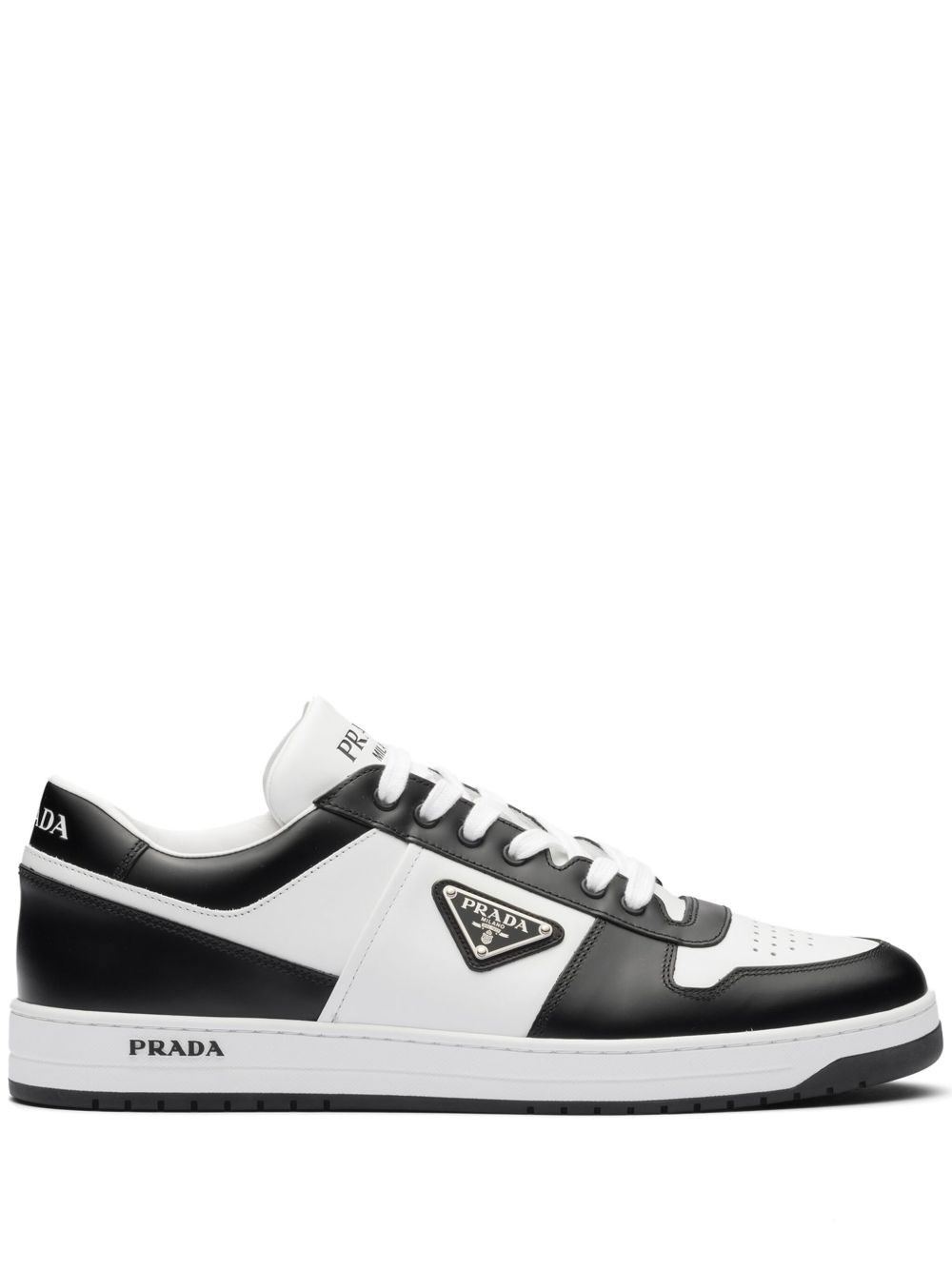 Prada Downtown Leather Sneakers - Prada - Modalova