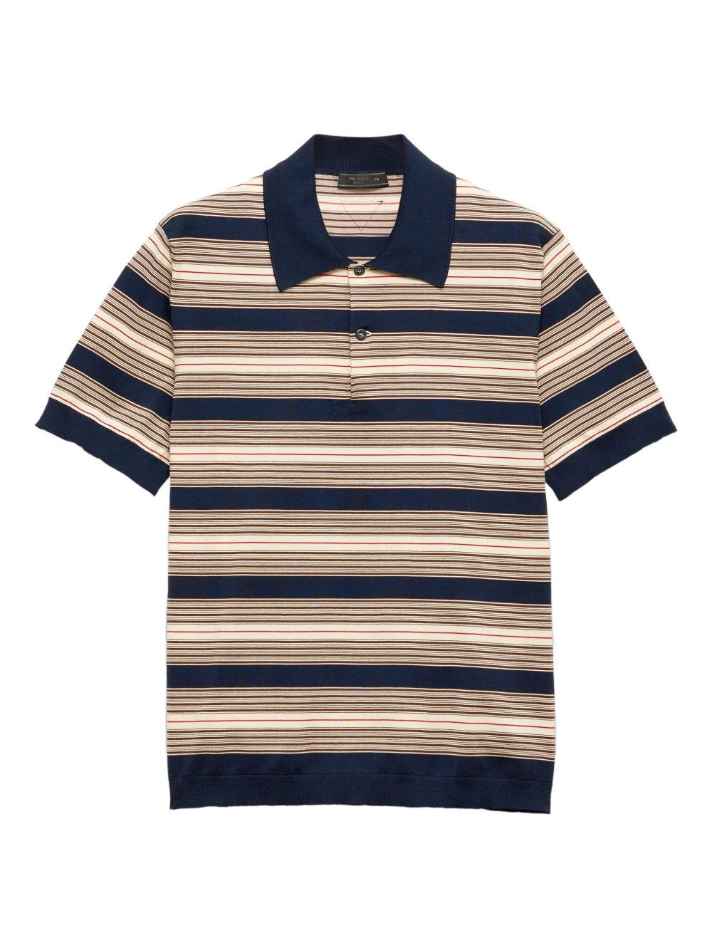 Prada Striped Cotton Polo Shirt - Prada - Modalova