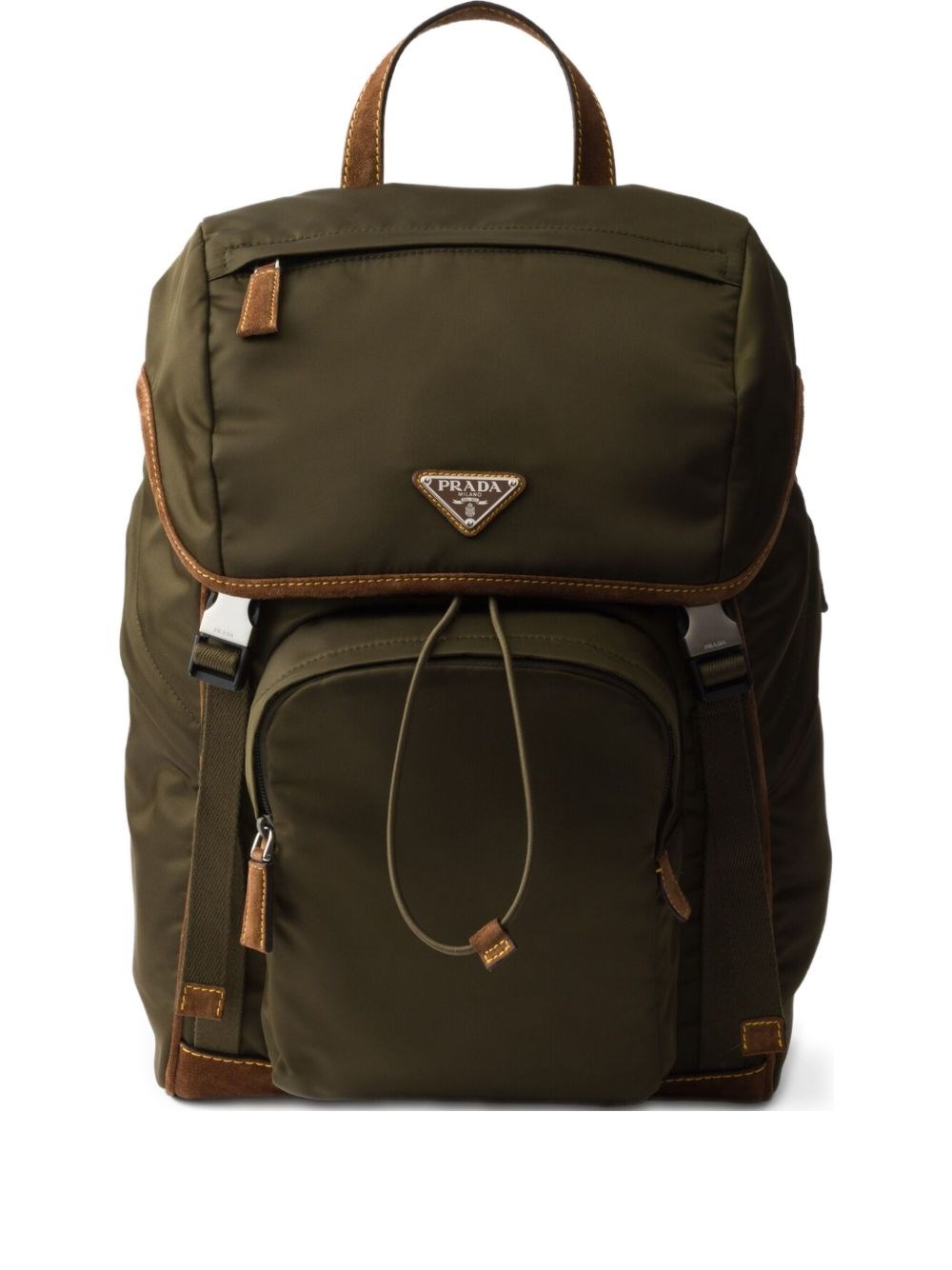 Prada Re-Nylon And Leather Backpack - Prada - Modalova
