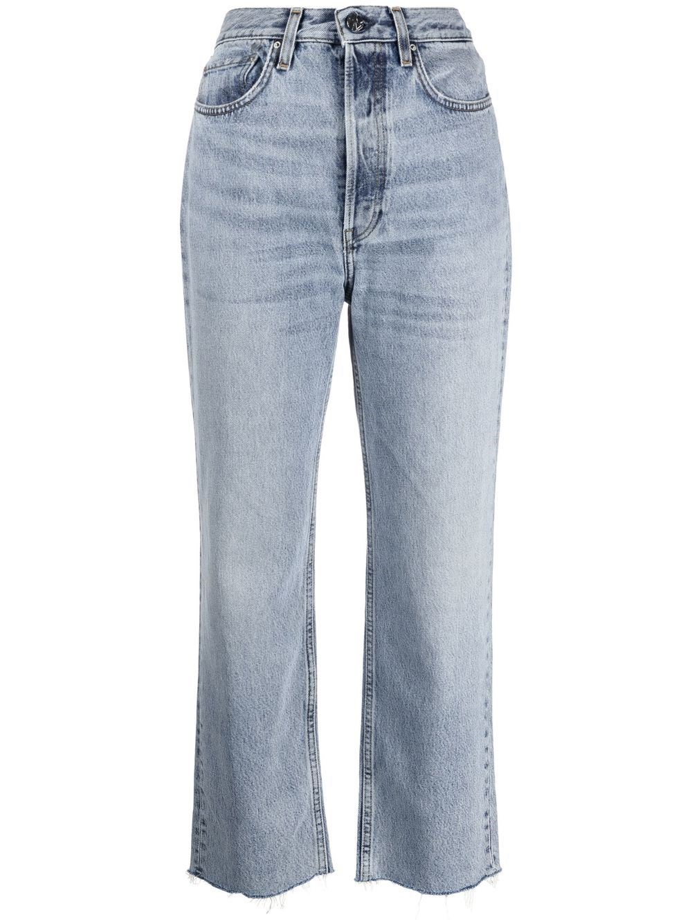Totême Toteme Woman Jeans Blue Size 28w-30l Organic Cotton In Blue