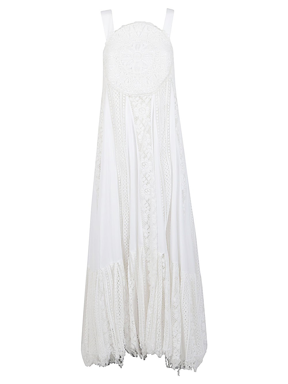 Loewe Paula's Ibiza Cotton Long Dress In White