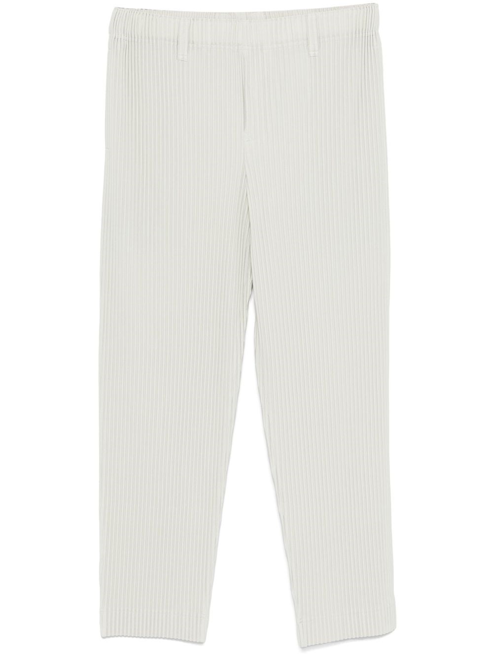 Issey Miyake Ribbed Texture Tailored Trousers Pockets