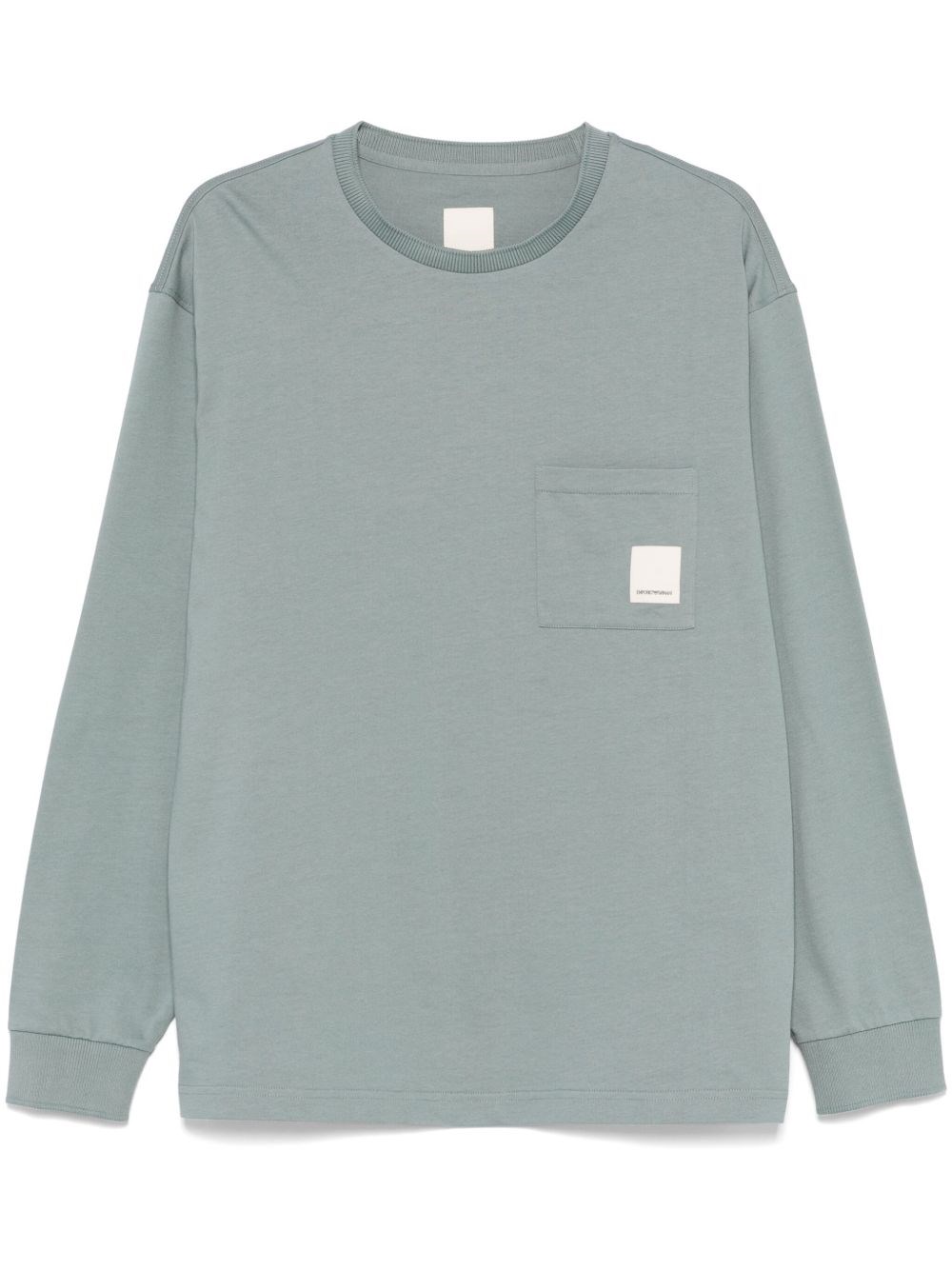 Logo Organic Cotton T-Shirt - Emporio Armani - Modalova