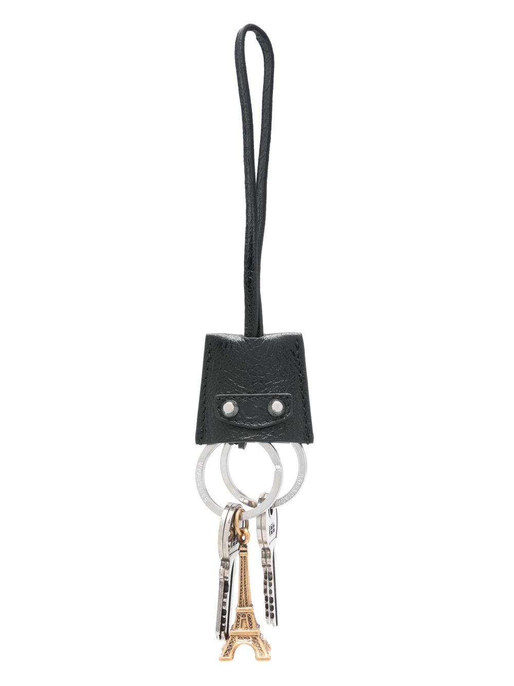 Balenciaga Eiffel Le City Leather Charm Key Holder