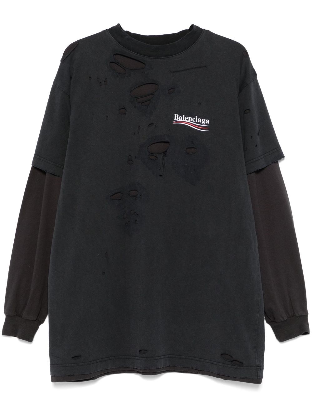 Balenciaga Women Political Campaign Cotton T-shirt