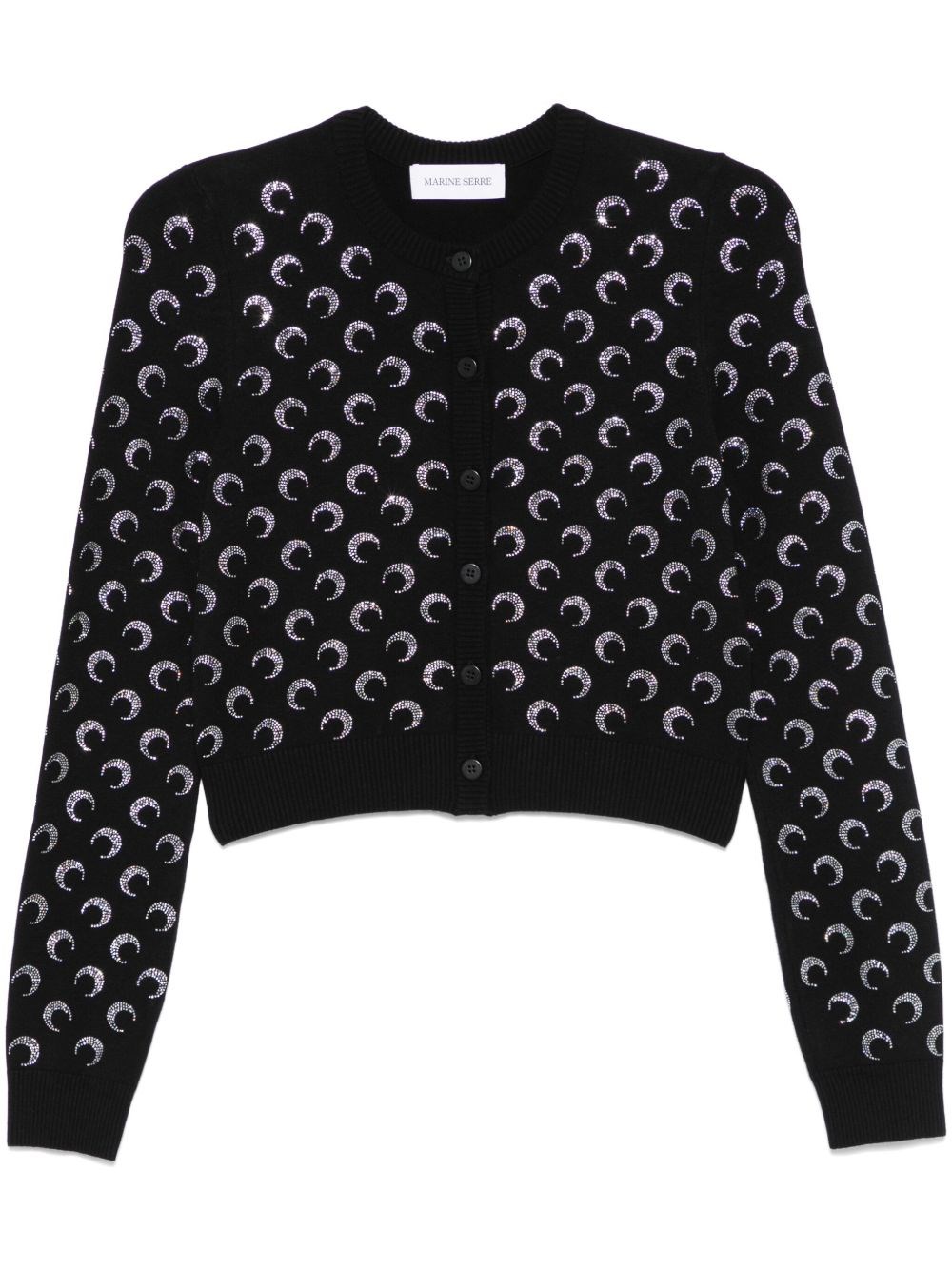 Marine Serre Moon Jacquard Knit Cardigan
