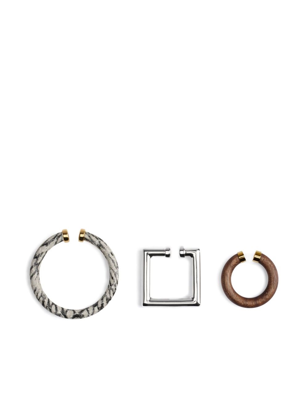Jacquemus Set Of Three Les Bijoux Doreille Earcuffs