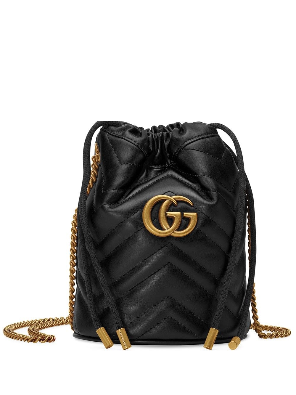 Gucci Gg Marmont Mini Leather Bucket Bag