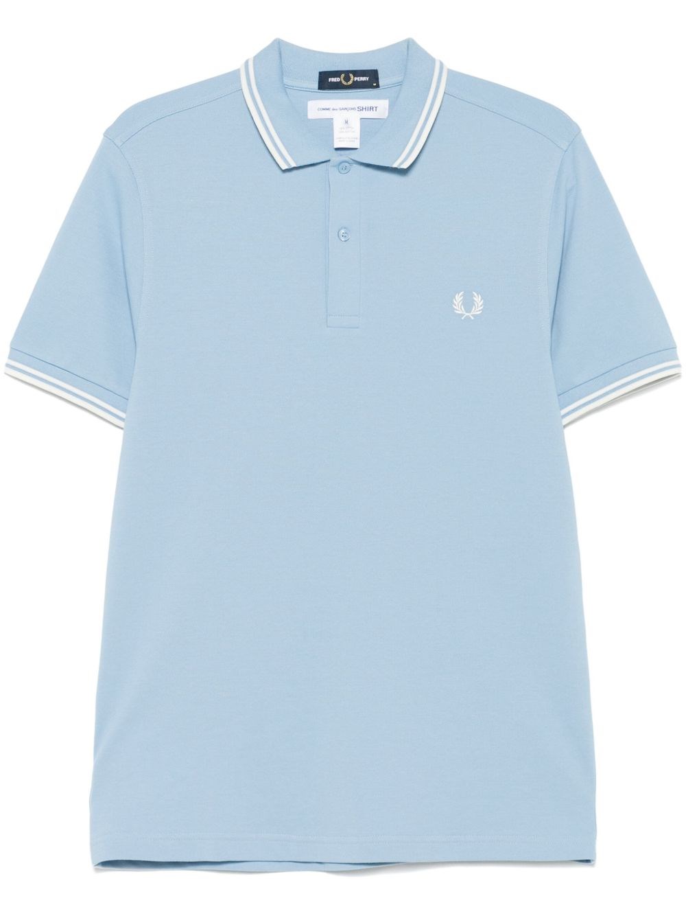 X Fred Perry Striped Trim Polo - COMME DES GARÇONS SHIRT - Modalova