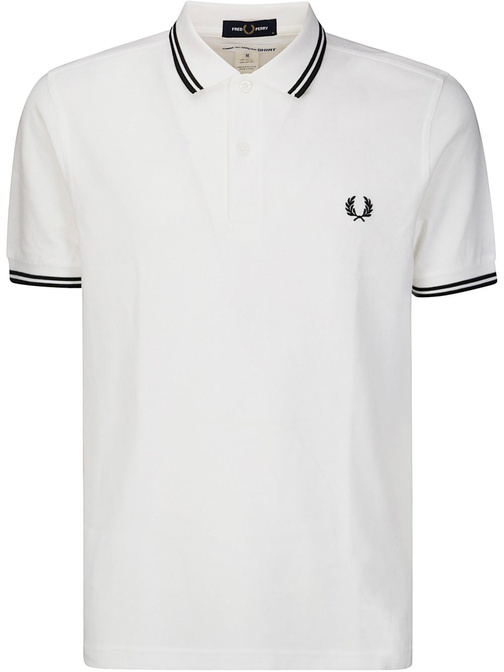 X Fred Perry Striped Trim Polo - COMME DES GARÇONS SHIRT - Modalova