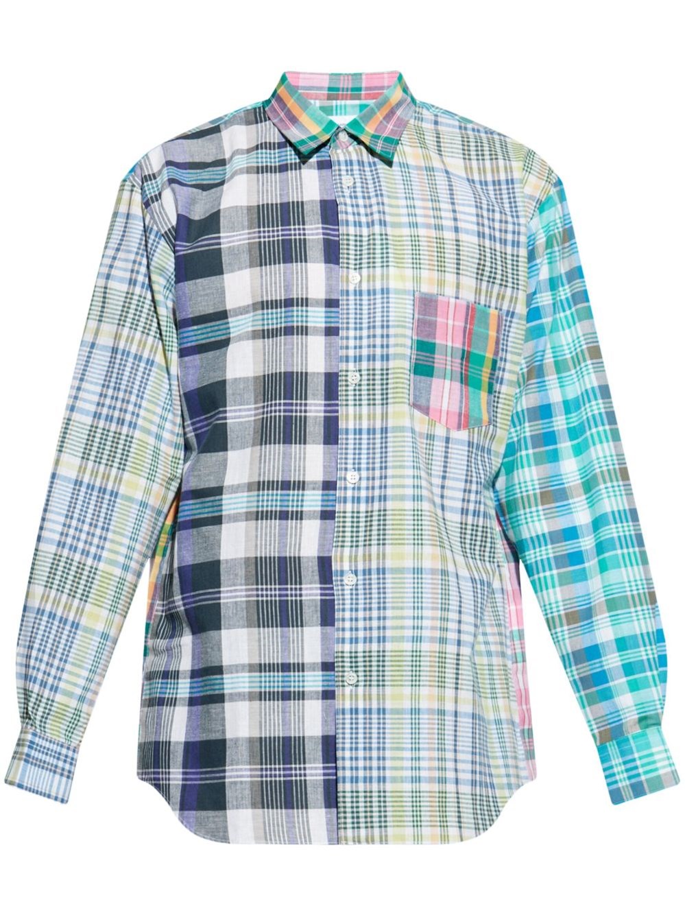 Comme Des Garçons Shirt Multicolor Yarn Dyed Cotton Check Poplin Shirt