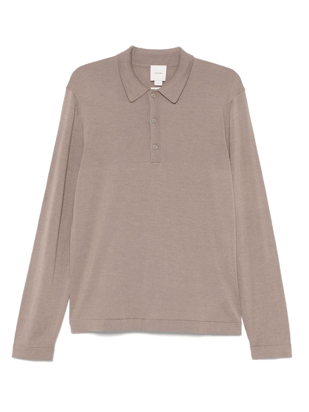 Calvin Klein Silk And Merino Wool Polo Sweater