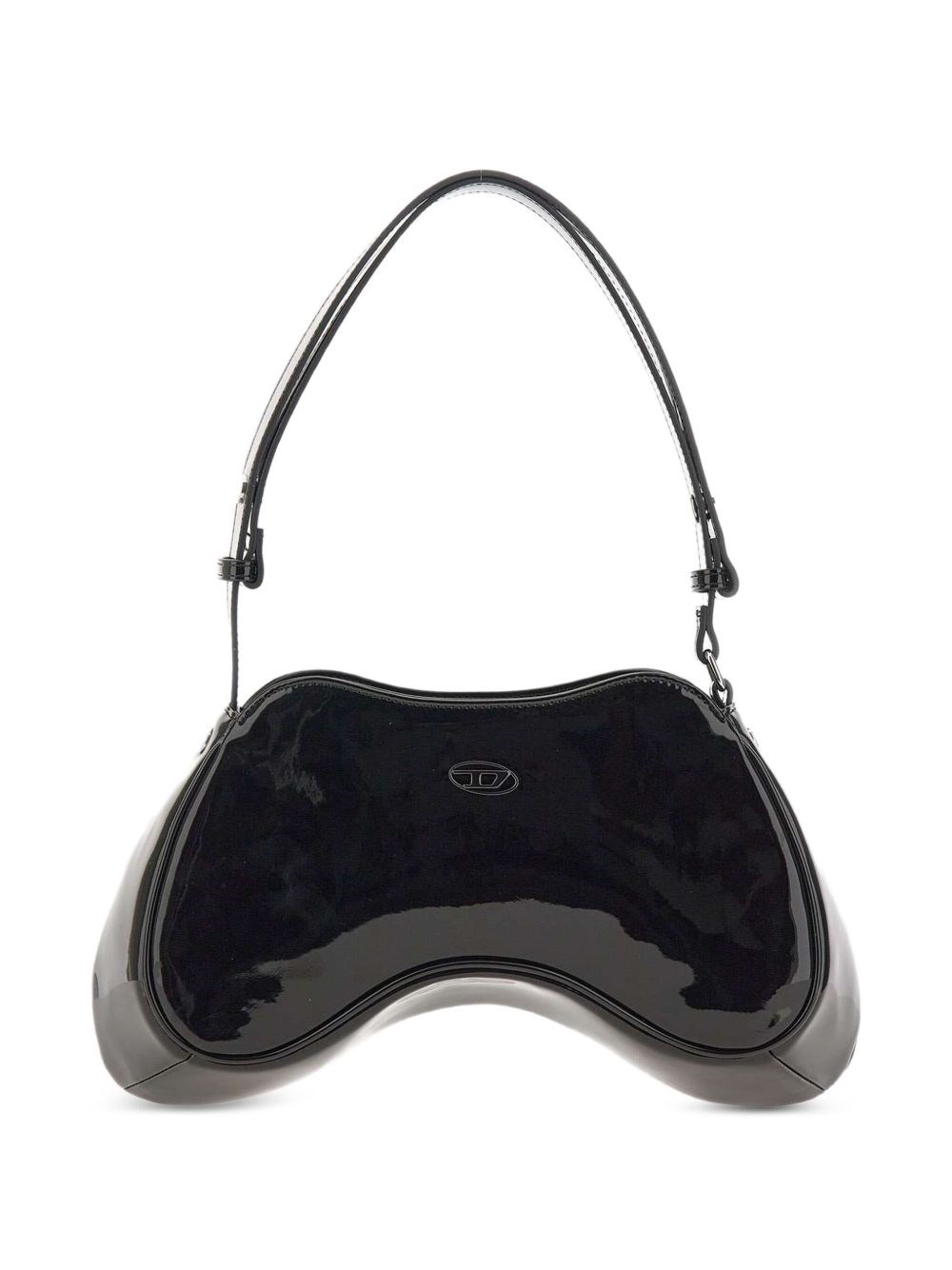 Diesel Play Synthetic Shoulder Bag In Black