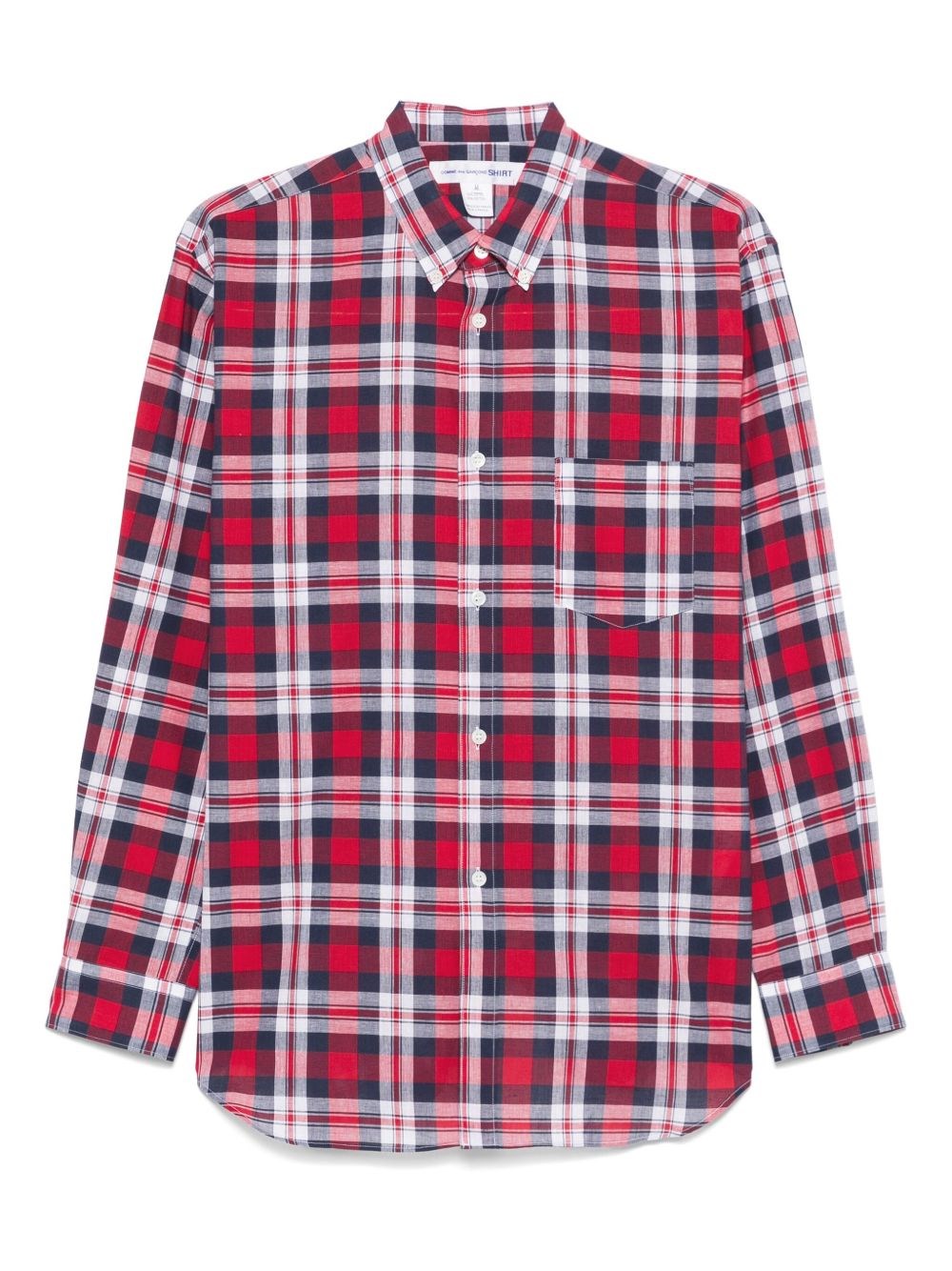 Comme Des Garçons Shirt Tartan Pattern Shirt