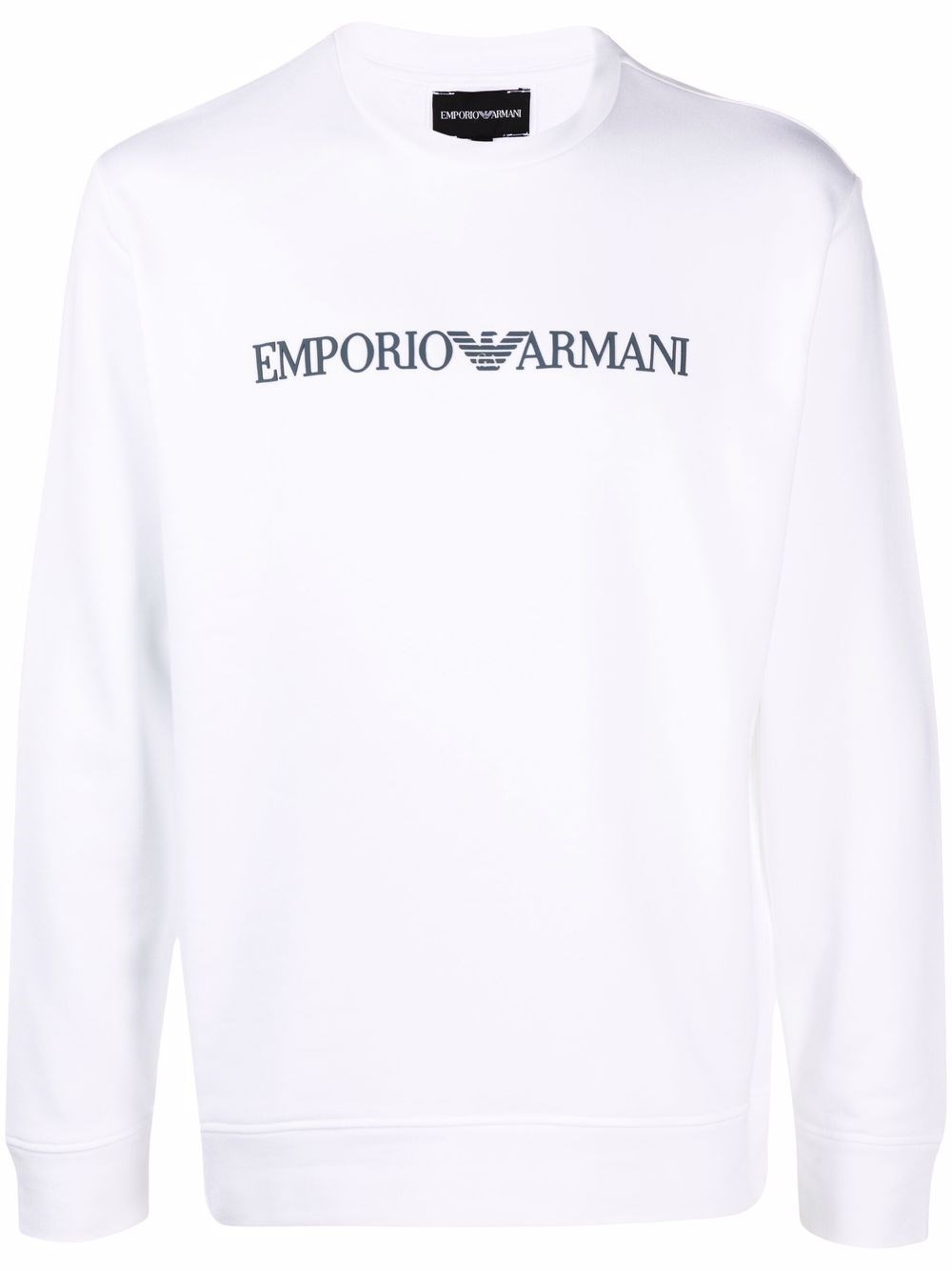 Logo Cotton Sweatshirt - Emporio Armani - Modalova