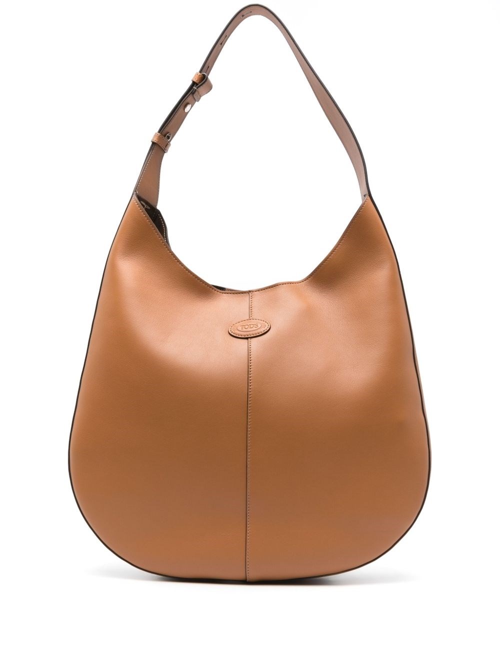 Tod's Medium Leather Hobo Bag With Adjustable Shoulder Strap
