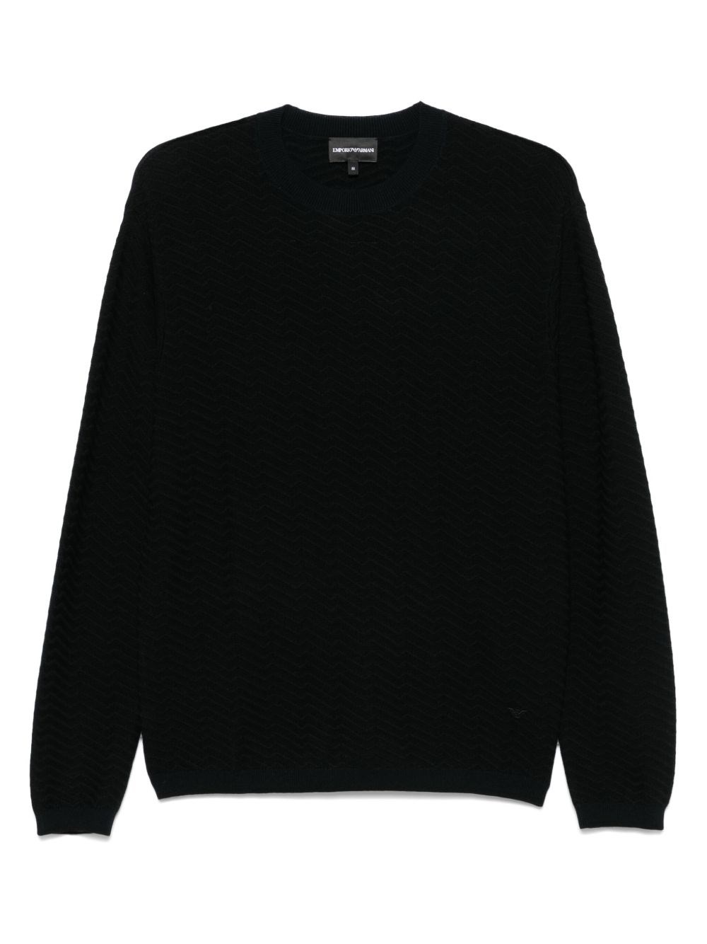 Wool Blend Crewneck Sweater - Emporio Armani - Modalova