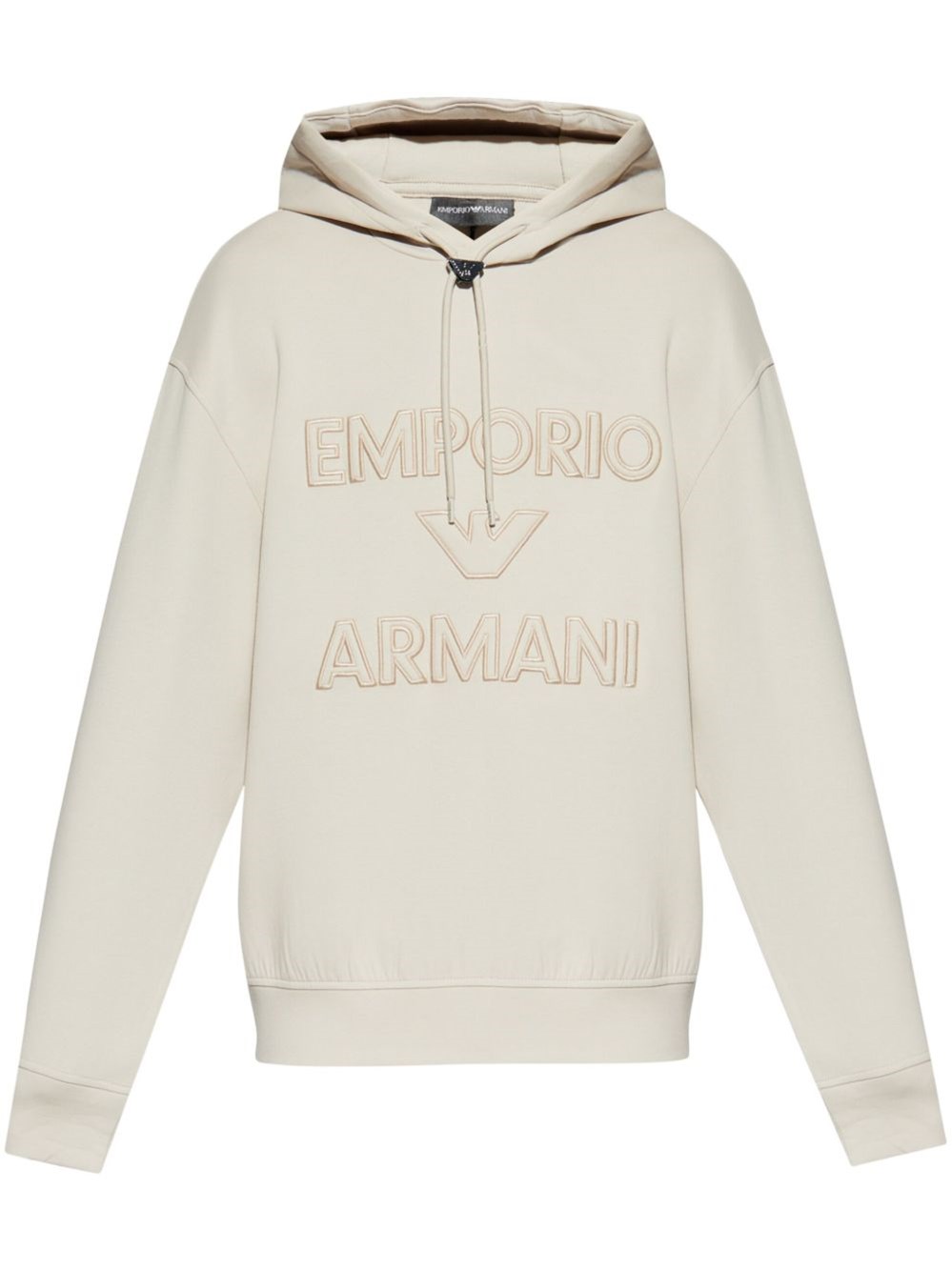 Emporio Armani Logo Cotton Hoodie - Emporio Armani - Modalova